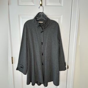 Soft Surroundings Grey Swing Jacket.  Size: Medium